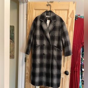 NWT Zara wool double breasted coat size s